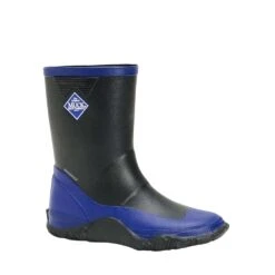 Muck Boots Childrens/Kids Forager Wellington Boots (Black/Blue)