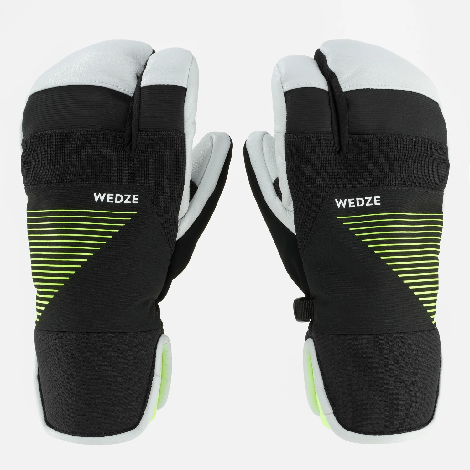 WEDZE KIDS’ WARM AND WATERPROOF LOBSTER SKIING GLOVES - 900 2 WEDZE KIDS’ WARM AND WATERPROOF LOBSTER SKIING GLOVES - 900 - Image 2