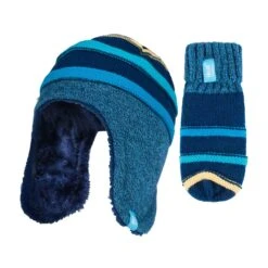 Childrens Winter Warm Fleece Lined Thermal Hat And Mittens Set With Ear Flaps 6 Childrens Winter Warm Fleece Lined Thermal Hat And Mittens Set With Ear Flaps -Hiking Shop k90d0bef7c15b137e4cc81217f00b0070