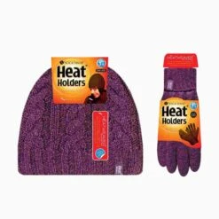 Ladies Fleece Lined Thermal Hat & Gloves Set For Winter -Hiking Shop k91779da346eced16ee2f9ae14a056545