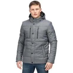 Regatta Mens Aleksander Marl Insulated Parka (Rhino)