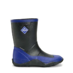 Muck Boots Childrens/Kids Forager Wellington Boots (Black/Blue) -Hiking Shop k9723215ae8995a0e7b7e4aecb254459f