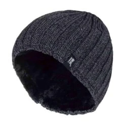 Mens 3.4 TOG Fleece Lined Ribbed Knitted Thermal Winter Hat -Hiking Shop k9a21f67889c01e860ee2184f460e611b