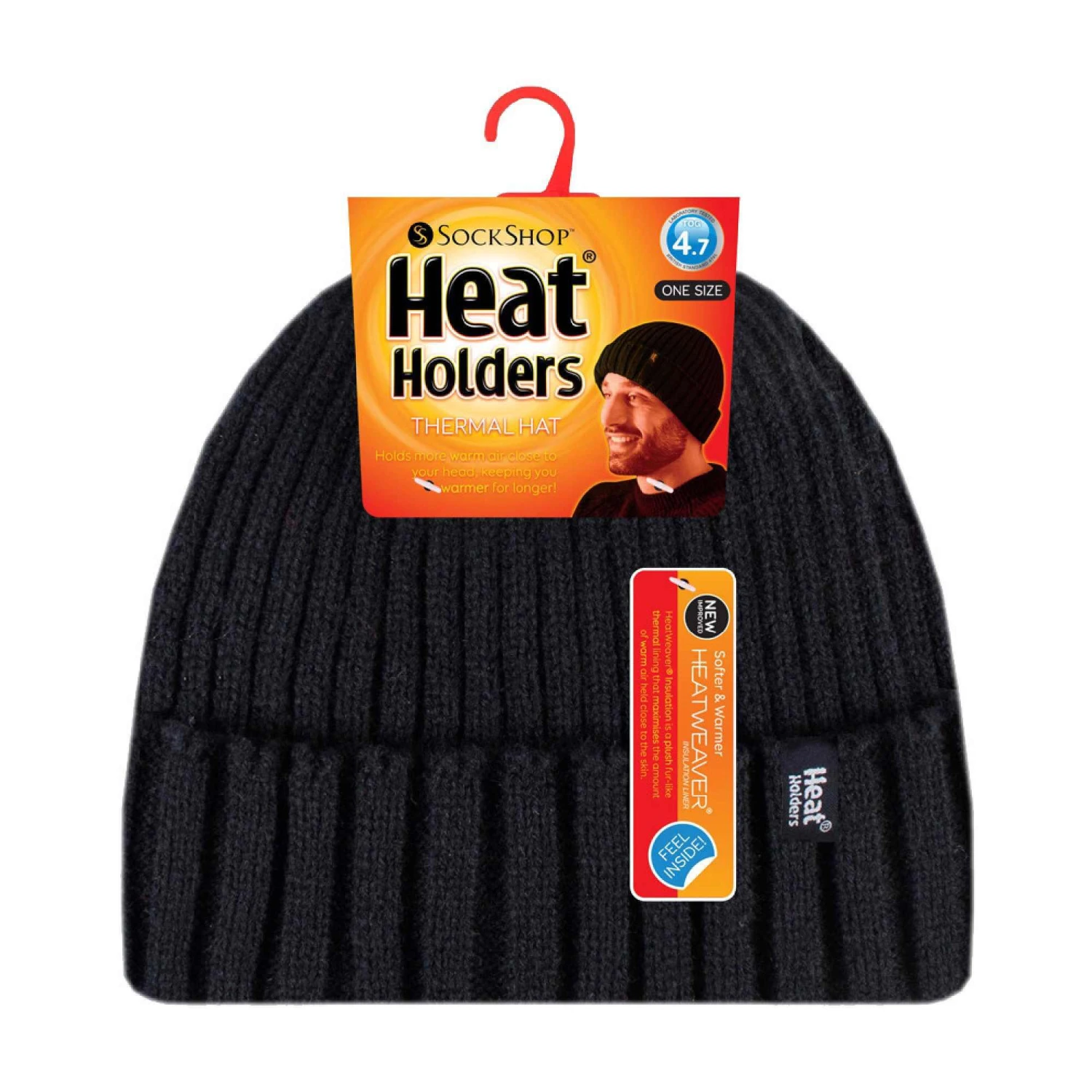 Mens Ribbed Knit Fleece Lined Warm Turn Over Cuff Thermal Beanie Hat 2 Mens Ribbed Knit Fleece Lined Warm Turn Over Cuff Thermal Beanie Hat - Image 2