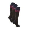 3 Pack Ladies Winter 2.3 TOG Thermal Long Knee High Ski Socks