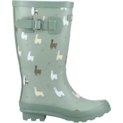 Cotswold Childrens/Kids Farmyard Alpaca Wellington Boots (Green) -Hiking Shop k9c1b6d10ca9fa4a56601bccc708ede62
