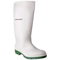 Dunlop Mens Pricemastor 380BV Wellington Boots (White/Green)