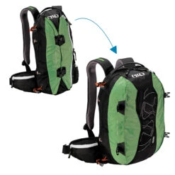 TSL Snowshoe Backpack Dragonfly 10/20 L - Black/Green -Hiking Shop ka35dbfa52b7fc1bad32bde5f30db00dd