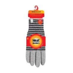 Ladies Striped Fleece Lined Knitted Warm Winter Thermal Gloves -Hiking Shop ka525585ca2ae600427d78f0d4eb8f091