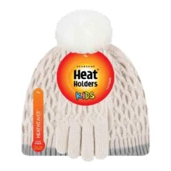 Girls Thermal Insulated Pom Pom Bobble Beanie Hat And Gloves -Hiking Shop kad47bda6593ae78c9a1b094edbcf3f1a