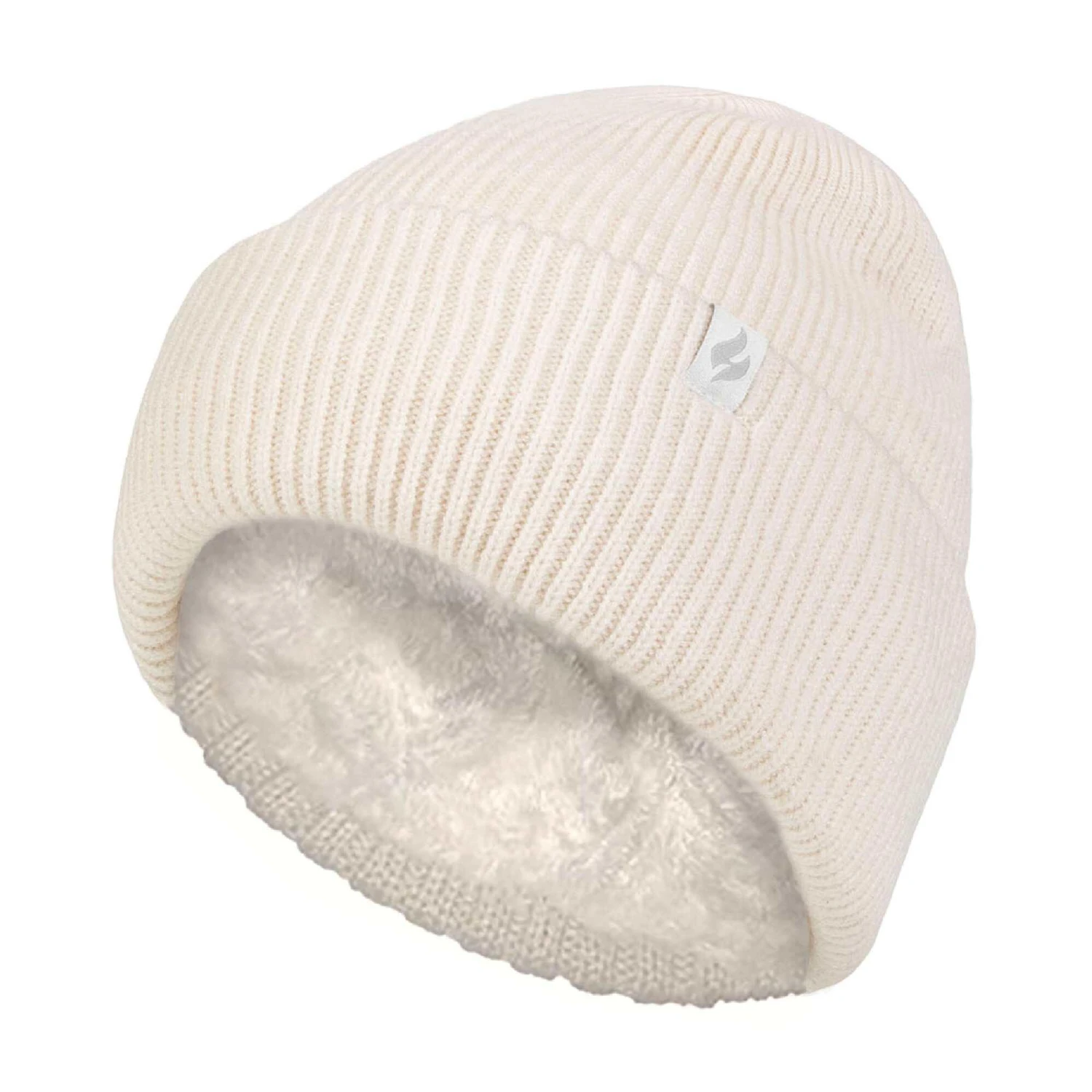 Ladies Fleece Lined Ribbed Thermal Turnover Hat For Winter 7 Ladies Fleece Lined Ribbed Thermal Turnover Hat For Winter - Image 7
