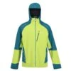 Regatta Mens Highton Pro Waterproof Jacket (Bright Kiwi/Pacific Green)