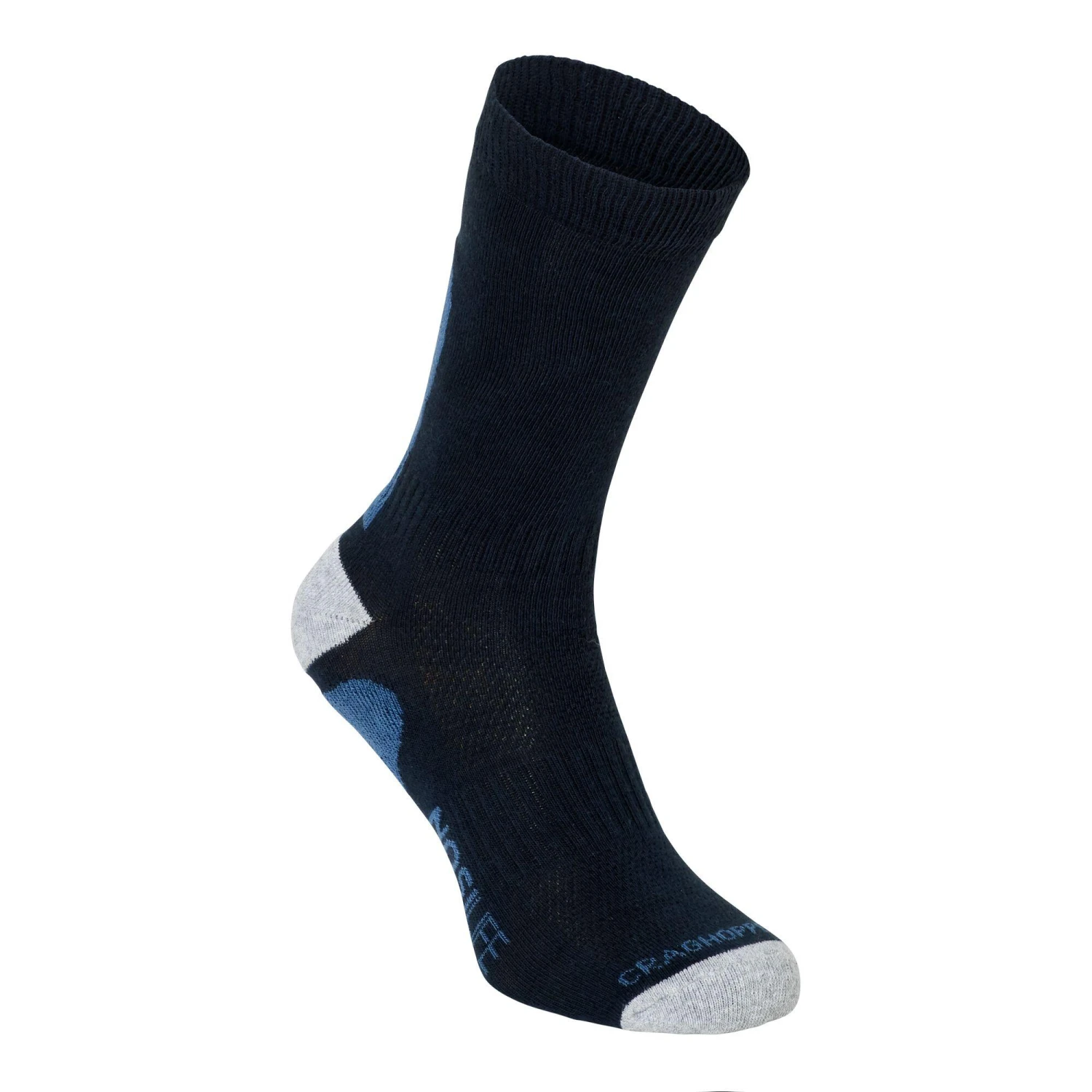 Craghoppers NosiLife Mens Adventure Breathable Sock (Dark Navy/Soft Denim) 1 Craghoppers NosiLife Mens Adventure Breathable Sock (Dark Navy/Soft Denim)