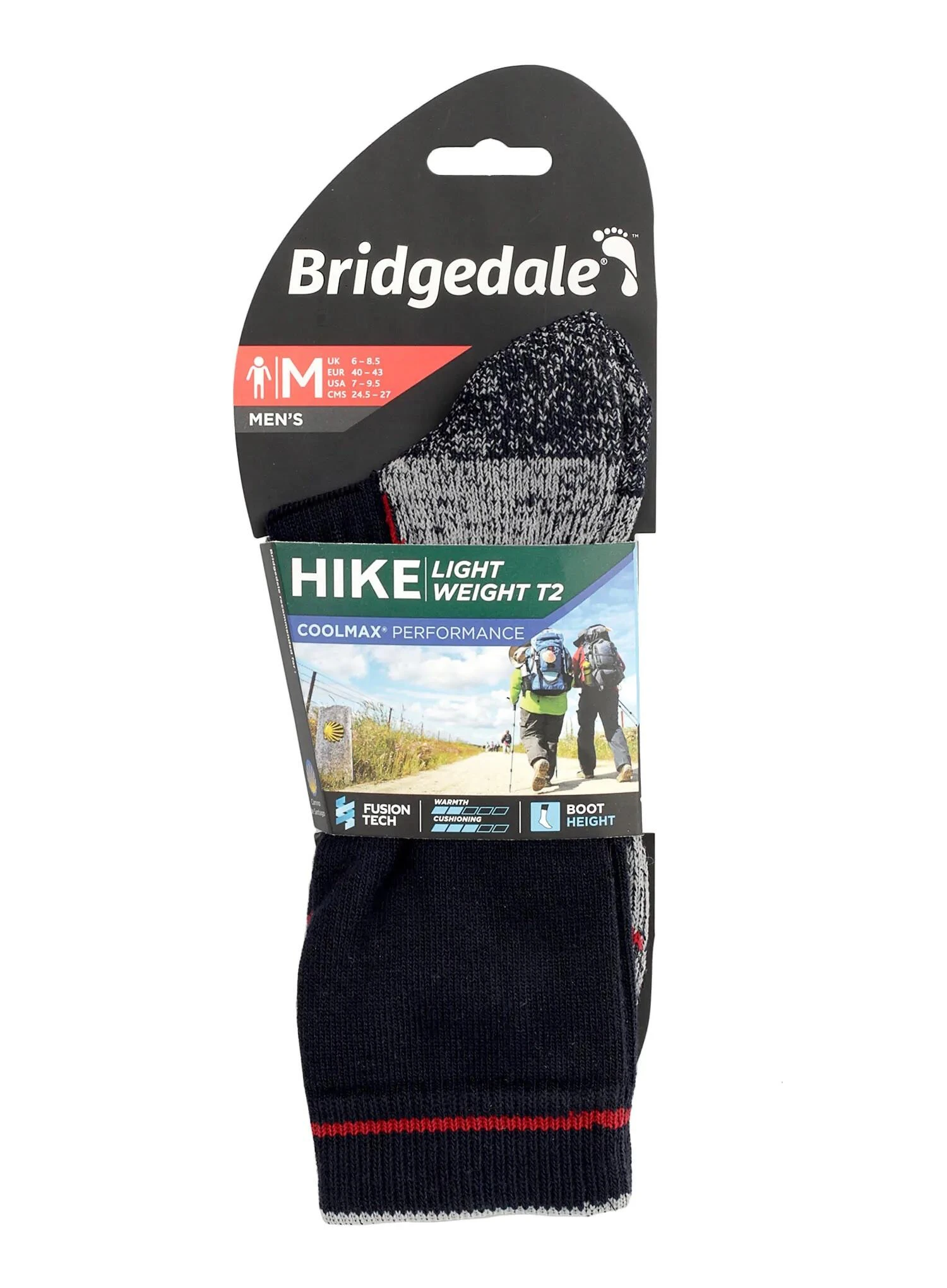 Bridgedale HIKE Lightweight T2 Coolmax Performance Boot Men's 1 Bridgedale HIKE Lightweight T2 Coolmax Performance Boot Men's