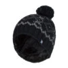 Mens Fleece Lined Thermal Winter Warm Beanie Bobble Hat With Pom Pom