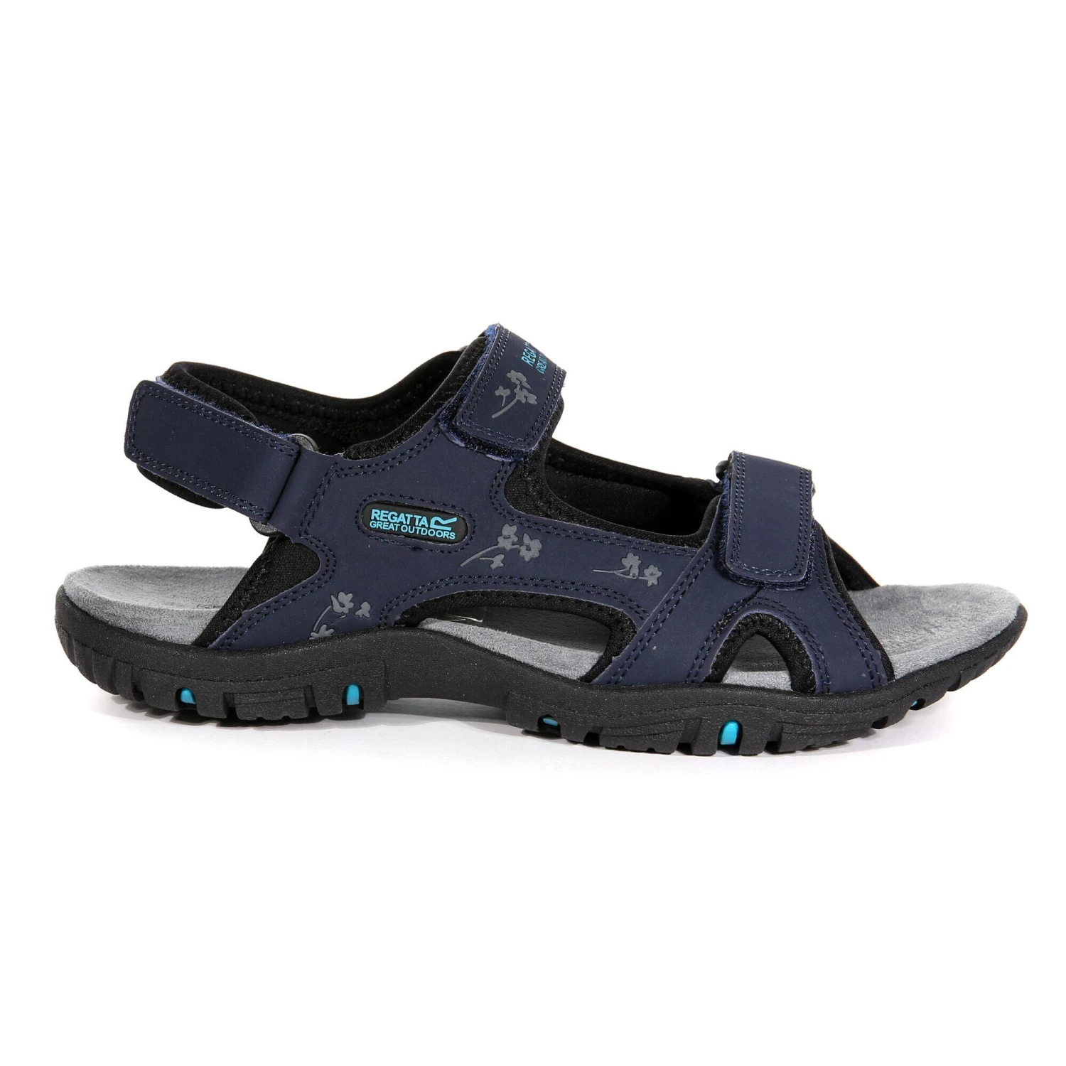 Regatta Womens/Ladies Haris Sandals (Navy/Black) 1 Regatta Womens/Ladies Haris Sandals (Navy/Black)