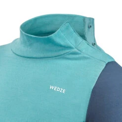 WEDZE Baby Ski Base Layer Top, Undershirt Merino Wool MERIWARM Turquoise -Hiking Shop kc2e62fedec43a2f26696d5e5eea4049e