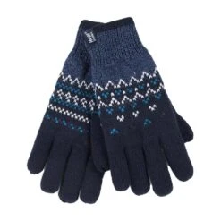 Ladies Fairisle Fleece Lined Knitted Warm Winter Thermal Gloves -Hiking Shop kc31b85d0930d4e9951b679a1cf791540
