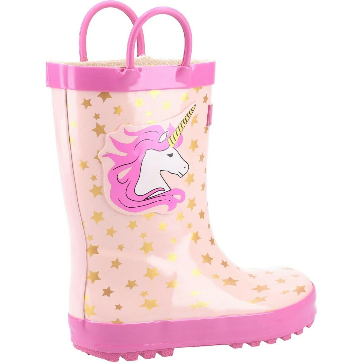 Cotswold Childrens/Kids Puddle Unicorn Wellington Boots (Pink) 2 Cotswold Childrens/Kids Puddle Unicorn Wellington Boots (Pink) - Image 2