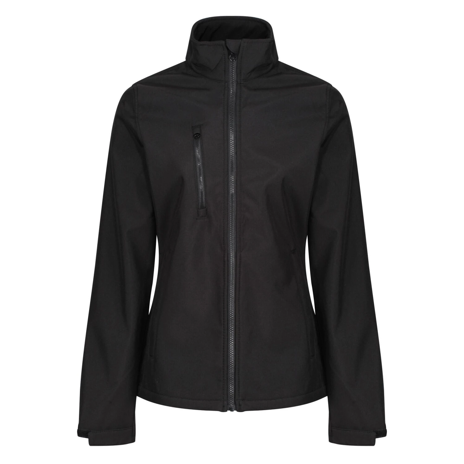 Regatta Womens/Ladies Ablaze Three Layer Soft Shell Jacket (Black) 1 Regatta Womens/Ladies Ablaze Three Layer Soft Shell Jacket (Black)