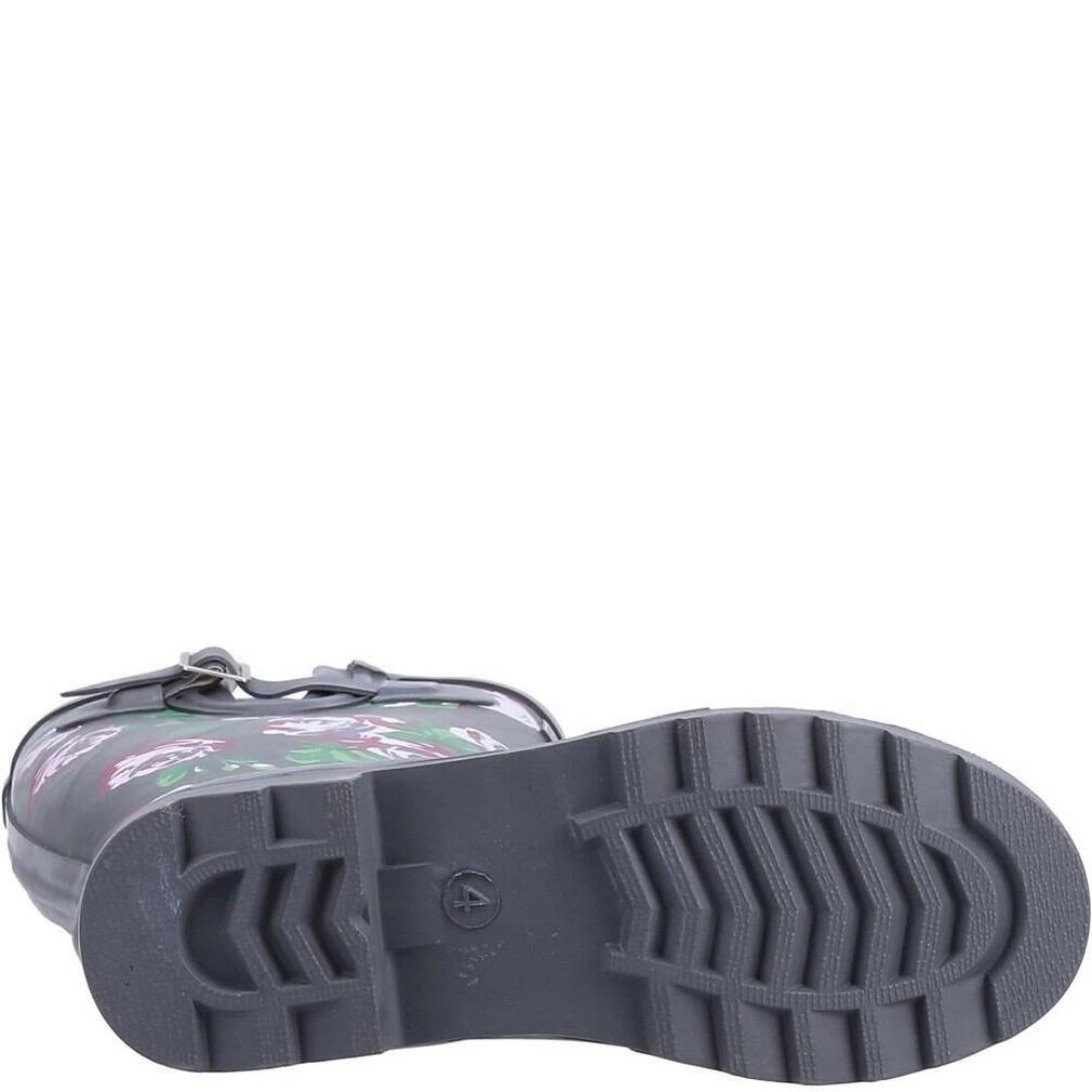 Cotswold Womens/Ladies Blossom Wellington Boots (Black/Red) 8 Cotswold Womens/Ladies Blossom Wellington Boots (Black/Red) - Image 8