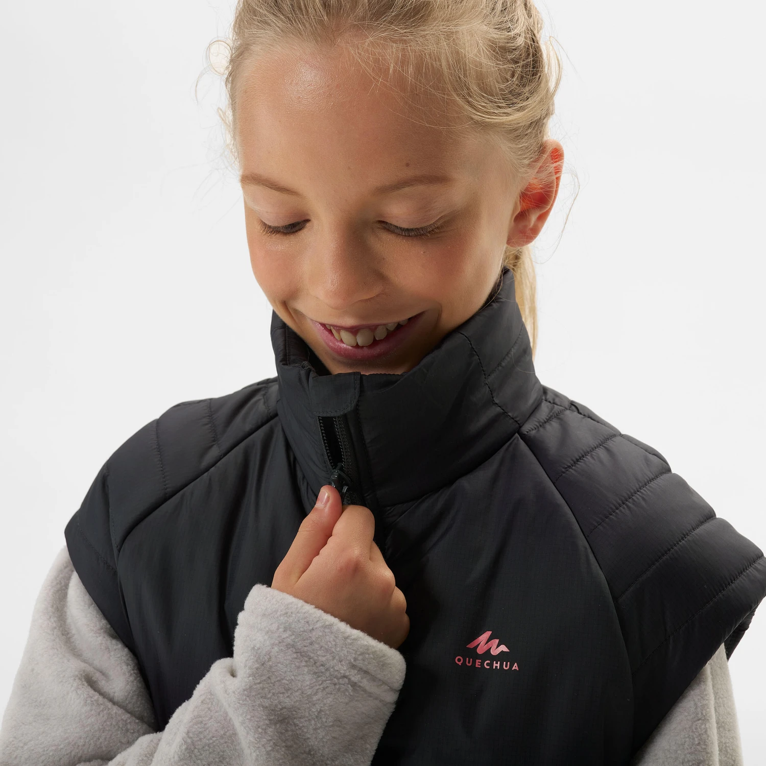 Quechua KIDS’ PADDED HIKING GILET - HYBRID AGED 7-15 6 Quechua KIDS’ PADDED HIKING GILET - HYBRID AGED 7-15 - Image 6