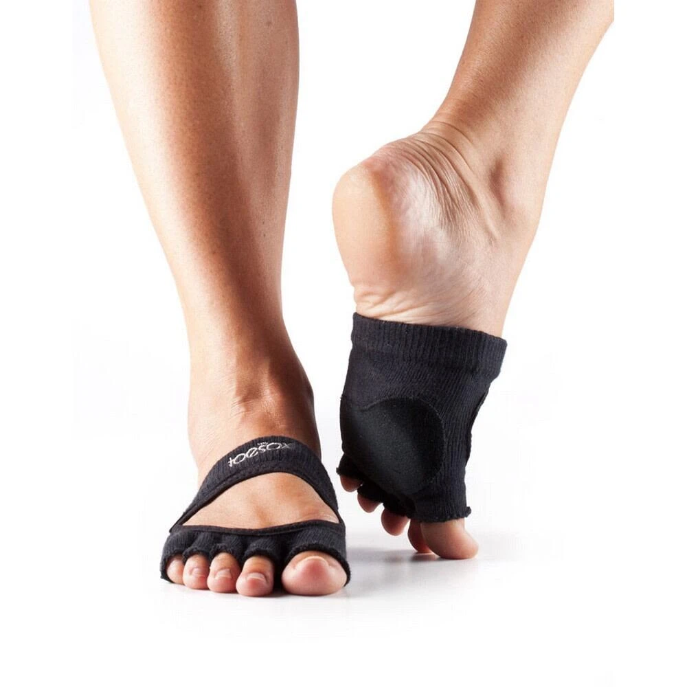 Fitness-Mad Unisex Adult Releve Dance Half Toe Socks (Black) 1 Fitness-Mad Unisex Adult Releve Dance Half Toe Socks (Black)