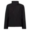 Regatta Reid Mens Softshell Wind Resistant Water Repellent Jacket (Black)