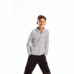 Craghoppers NosiLIfe Childrens/Kids Ryley Hoody (Blue Navy Stripe) -Hiking Shop kd2f70d04b072221c8c346e31de5698f1