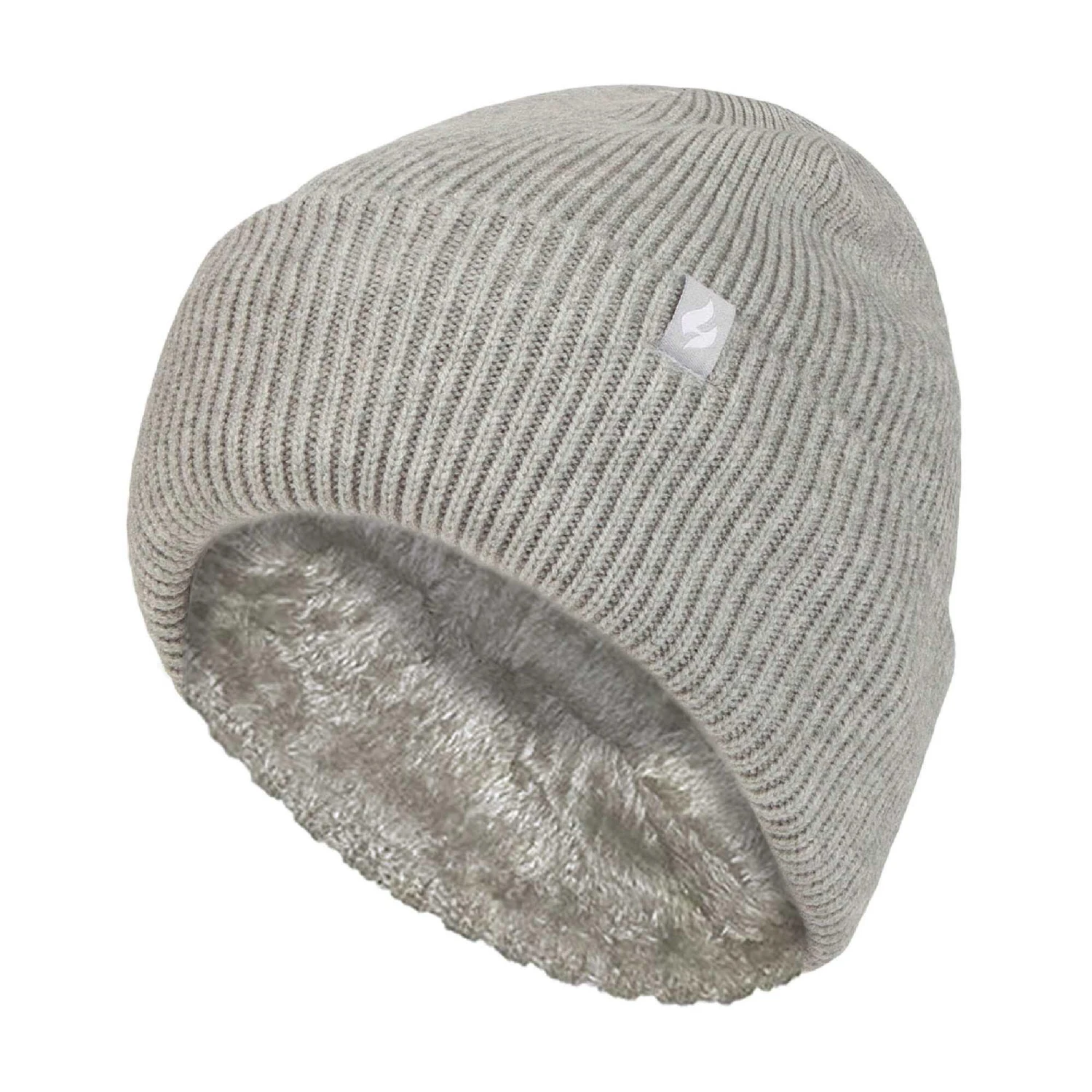 Ladies Fleece Lined Ribbed Thermal Turnover Hat For Winter 3 Ladies Fleece Lined Ribbed Thermal Turnover Hat For Winter - Image 3