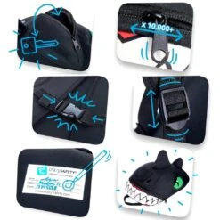 Backpack For Kids | Black Dragon | Crazy Safety | Tested And Certified -Hiking Shop kd5589f70382b8b0552a2aa4580bf70ae