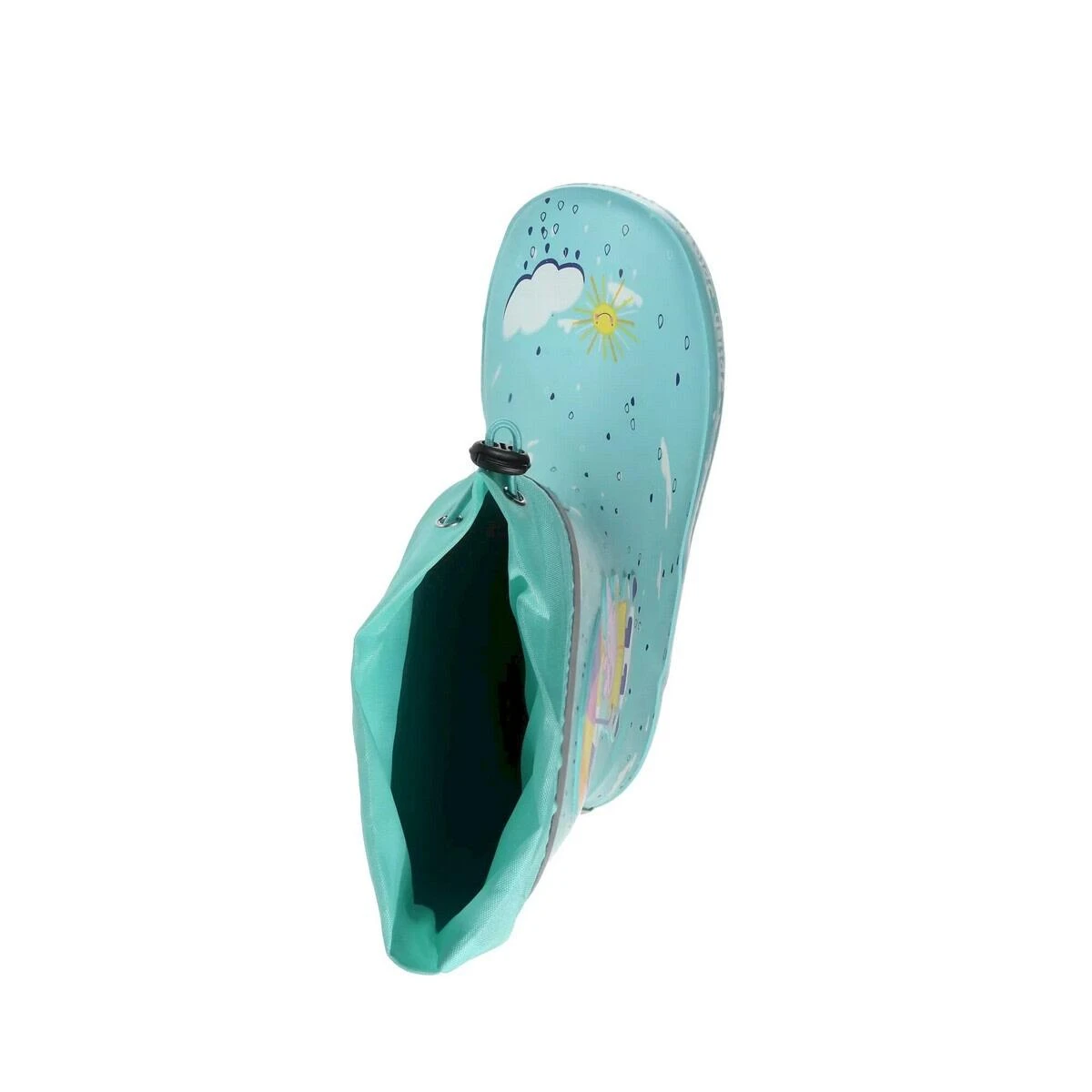 Regatta Childrens/Kids Peppa Pig Splash Square Wellington Boots (Aruba Blue) 4 Regatta Childrens/Kids Peppa Pig Splash Square Wellington Boots (Aruba Blue) - Image 4