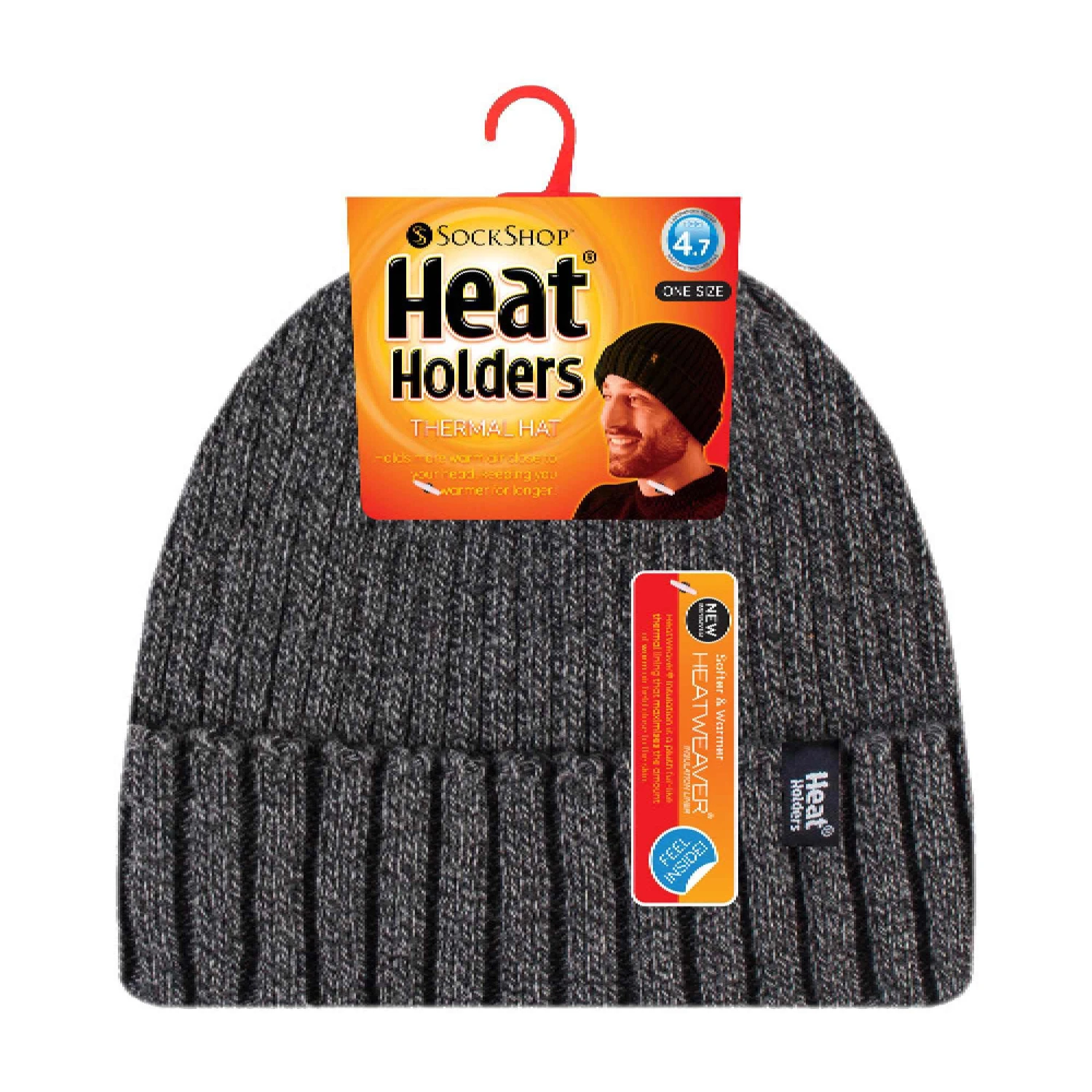 Mens Ribbed Knit Fleece Lined Warm Turn Over Cuff Thermal Beanie Hat 6 Mens Ribbed Knit Fleece Lined Warm Turn Over Cuff Thermal Beanie Hat - Image 6