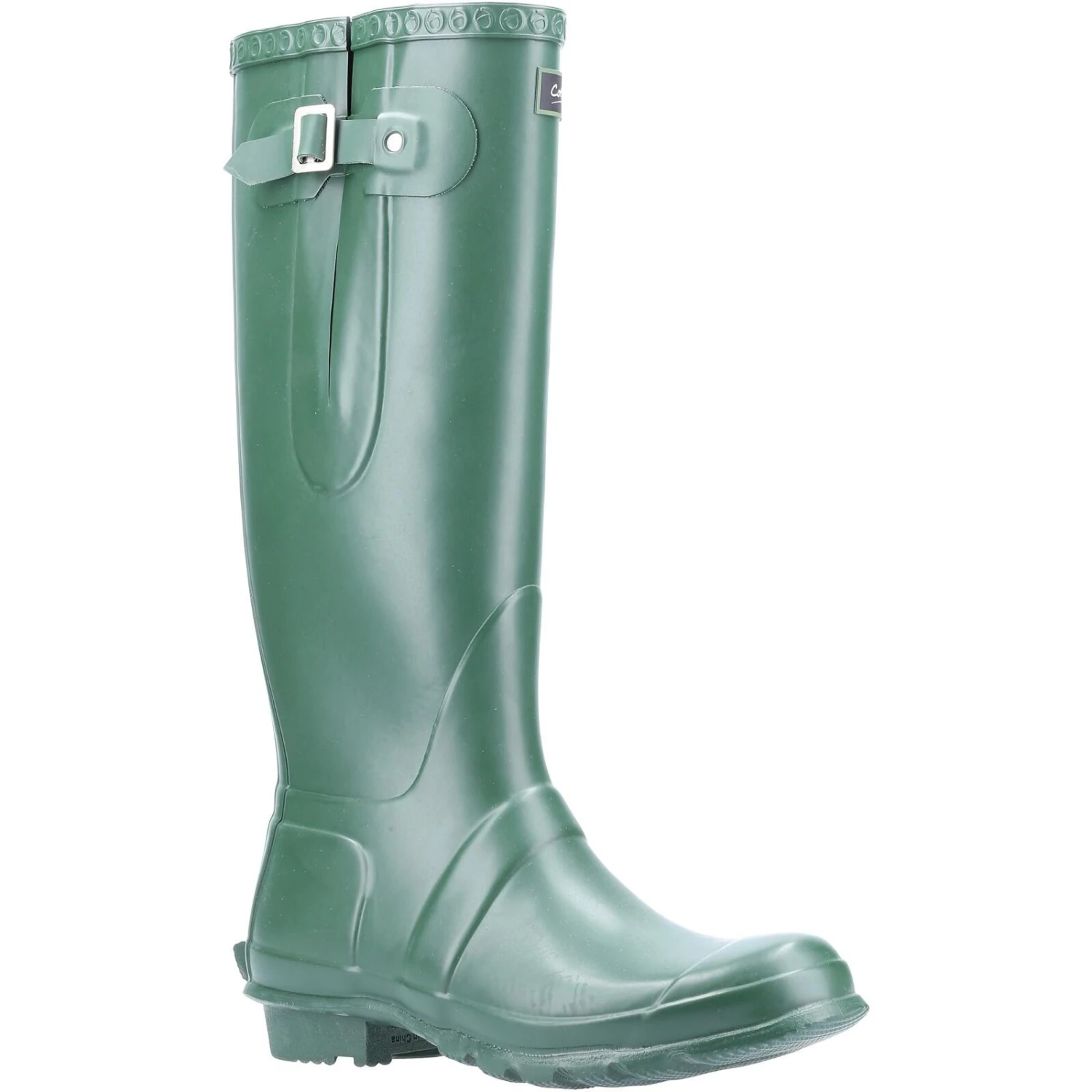 Cotswold Windsor Welly Plain Rubber Wellingtons GREEN 2 Cotswold Windsor Welly Plain Rubber Wellingtons GREEN - Image 2