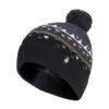 Mens Thin Knit Fleece Lined Pom Pom Hat | Patterned | For Winter