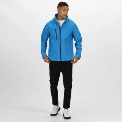 Regatta Mens Ablaze 3 Layer Softshell Jacket (Seal Grey) -Hiking Shop ke1730cfeb56ed3e95c727598488e3cb8