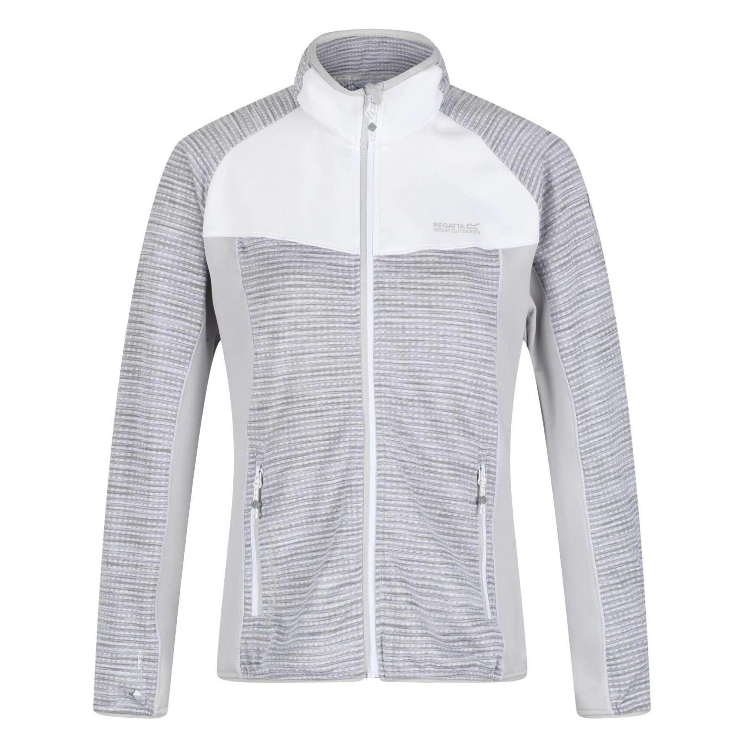 Regatta Womens/Ladies Yare IV Softshell Jacket (White/Cyberspace Marl) 1 Regatta Womens/Ladies Yare IV Softshell Jacket (White/Cyberspace Marl)