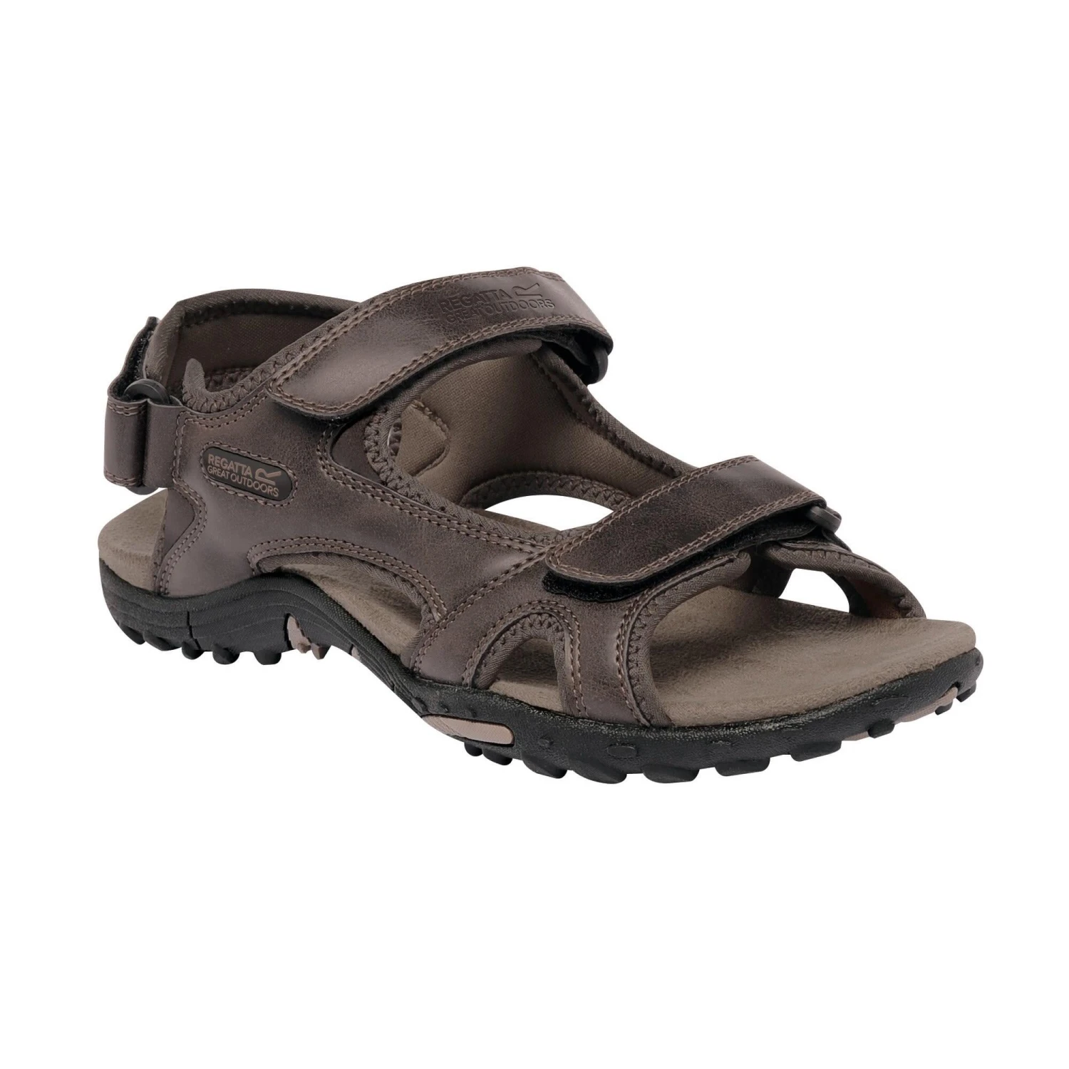 Regatta Great Outdoors Mens Haris Sandals (Black) 6 Regatta Great Outdoors Mens Haris Sandals (Black) - Image 6