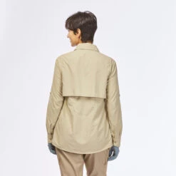Women's Anti-UV Long-sleeved Desert Trekking Shirt DESERT 900 -Hiking Shop ke3079deba66701670d6a7321626b3a30