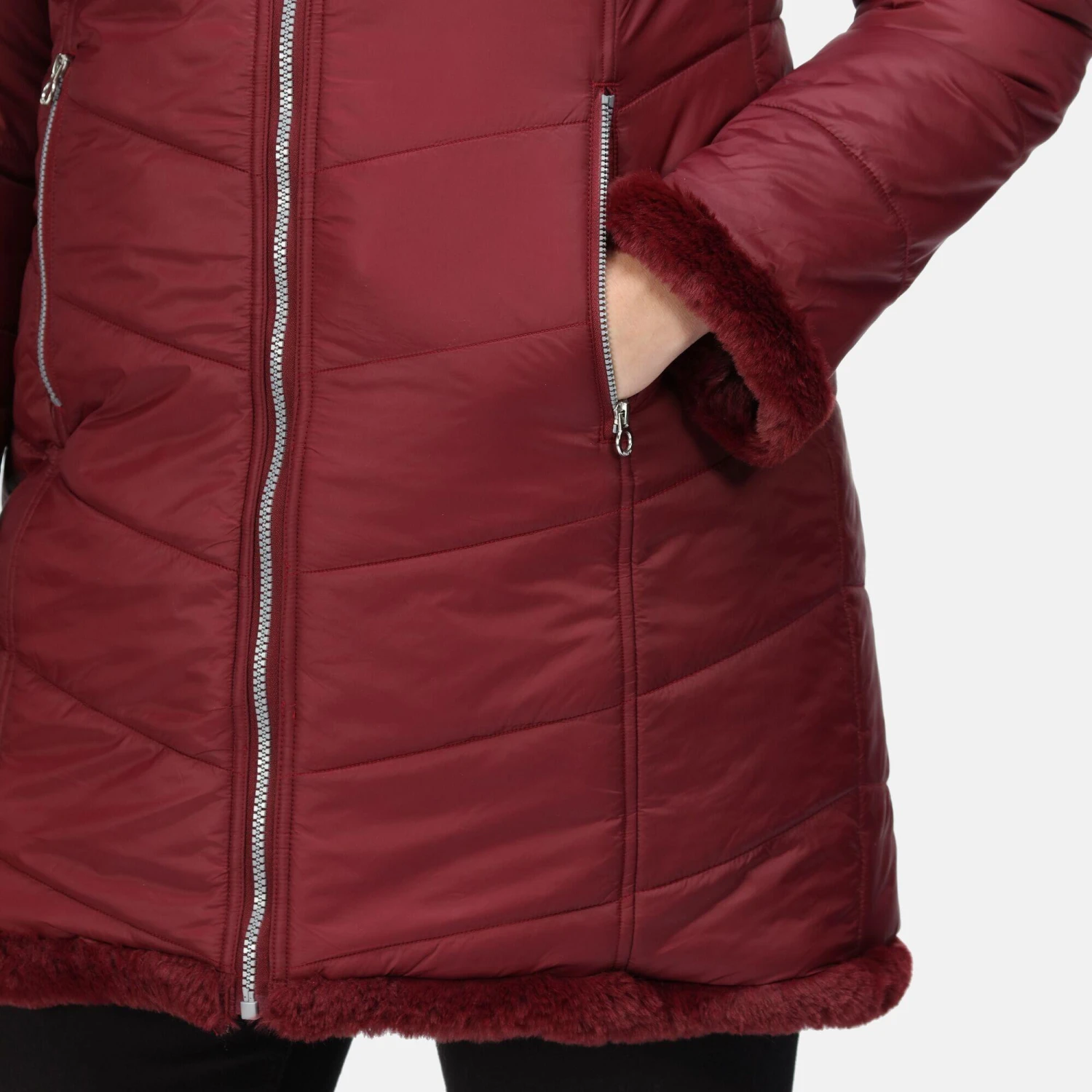 Regatta Womens/Ladies Charlize Insulated Parka (Black) 7 Regatta Womens/Ladies Charlize Insulated Parka (Black) - Image 7