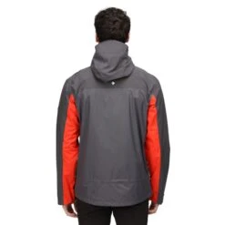 Regatta Mens Highton Stretch Waterproof Jacket (Rhino/Cajun Orange) -Hiking Shop ke7ff684c2ae350f8c5b06af7433de9da