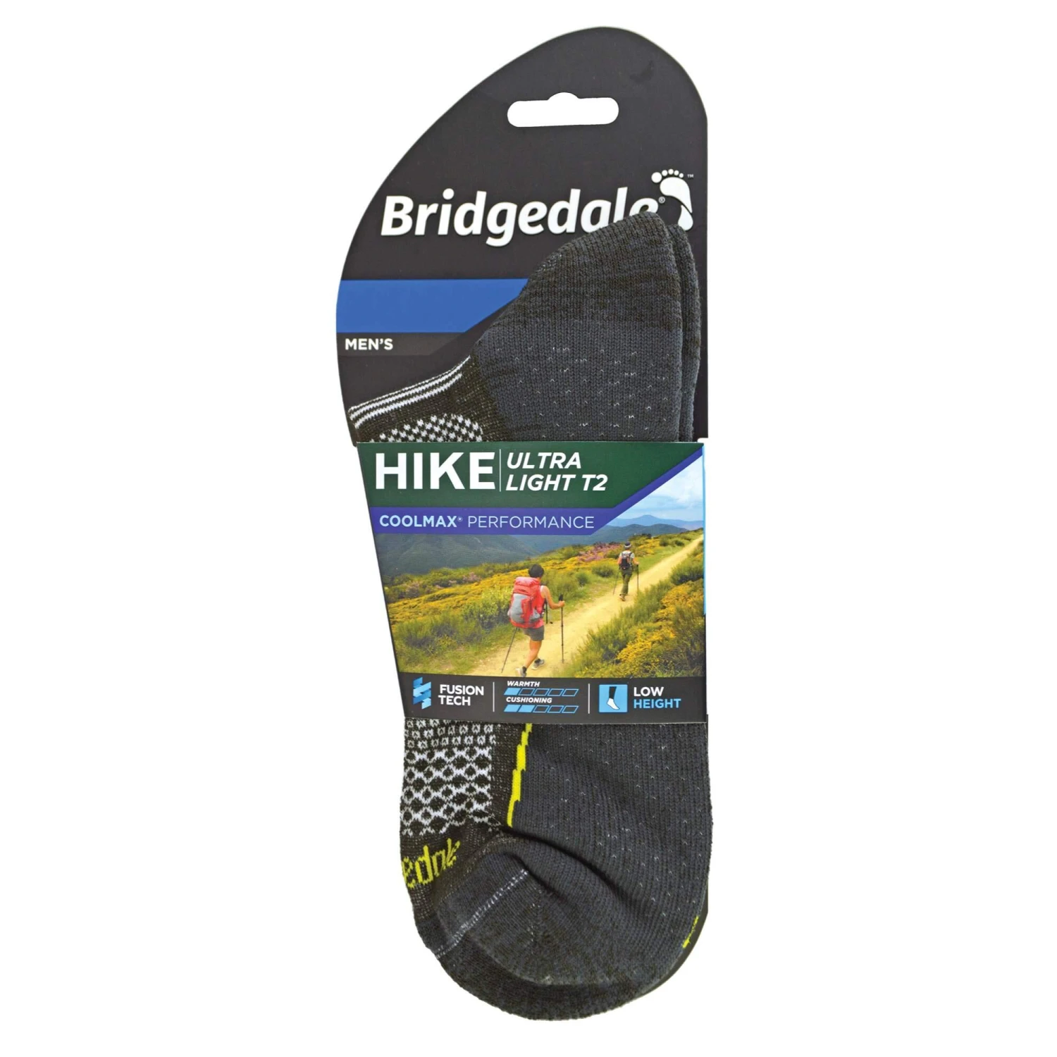 Bridgedale Mens Hiking Ultralight T2 Coolmax Performance Low Cut Socks 2 Bridgedale Mens Hiking Ultralight T2 Coolmax Performance Low Cut Socks - Image 2