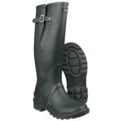 Cotswold Ragley Plain Rubber Wellingtons GREEN -Hiking Shop kef51009e1c4063da12fb9a7ae66f4358