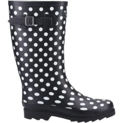 Cotswold Chilson Patterned Wellingtons BLACK