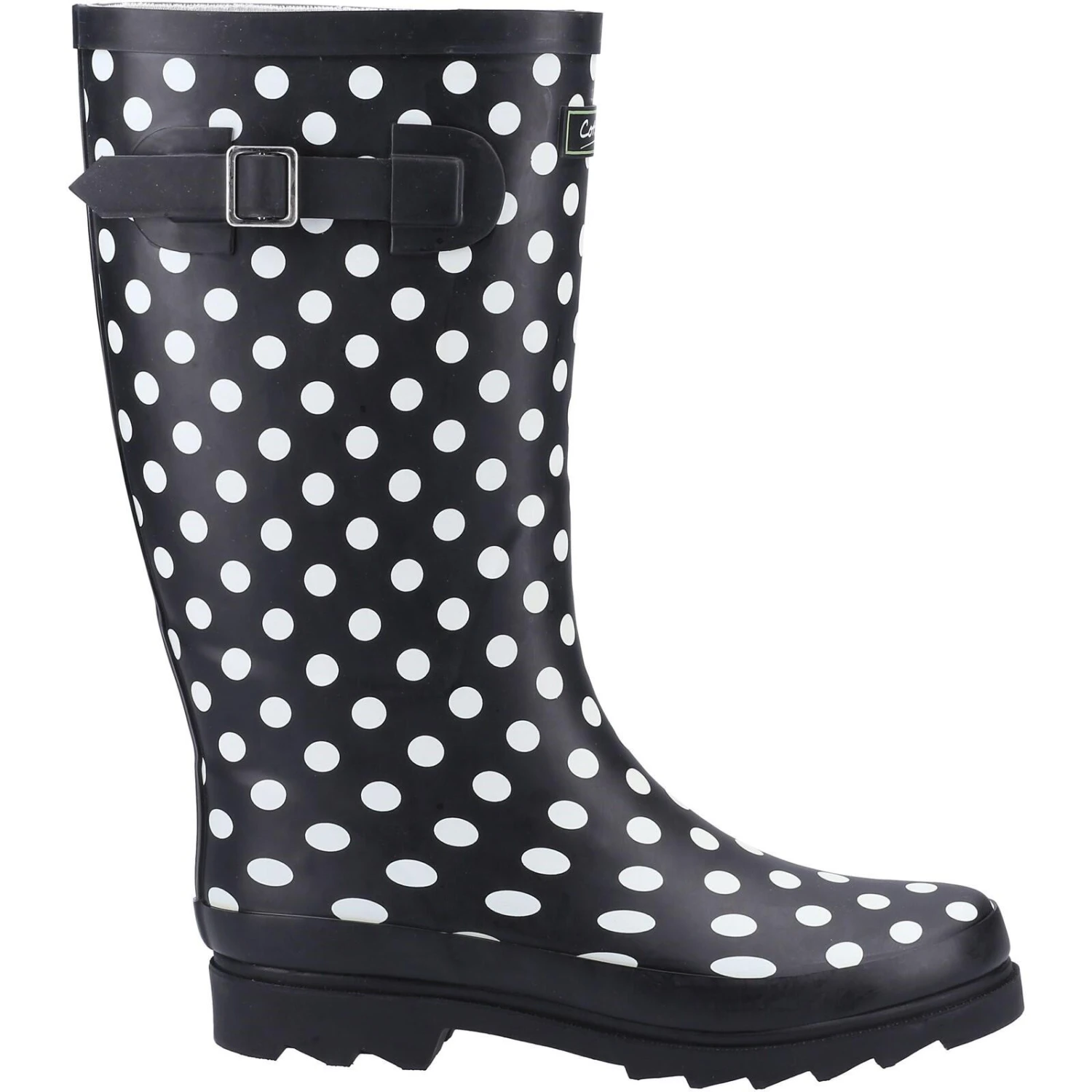 Cotswold Chilson Patterned Wellingtons BLACK 1 Cotswold Chilson Patterned Wellingtons BLACK