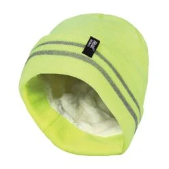 Mens Hi Vis Reflective Fleece Lined Thermal Winter Hat -Hiking Shop kf1f8167e806c863ac5d04ac952f5d953