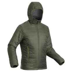 Men's Synthetic Mountain Trekking Hooded Padded Jacket - MT100 -Hiking Shop kf882c3ba23600c8eb8d2ee488c1c5a3d