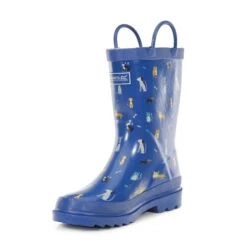 Regatta Great Outdoors Childrens/Kids Minnow Patterned Wellington Boots (Petrol Blue) -Hiking Shop kfa90c741de03428853c6a2796eac4fac