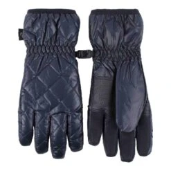Womens Quilted Thermal Waterproof Wind Resistant Thermal Gloves For Winter