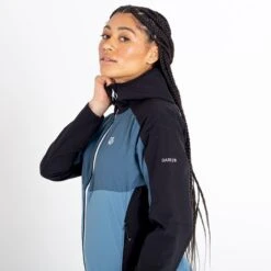 Dare 2b Womens/Ladies Duplicity II Soft Shell Jacket (Bluestone/Orion Grey) -Hiking Shop kfc7b00a9839823c83f3604f4e7219c34